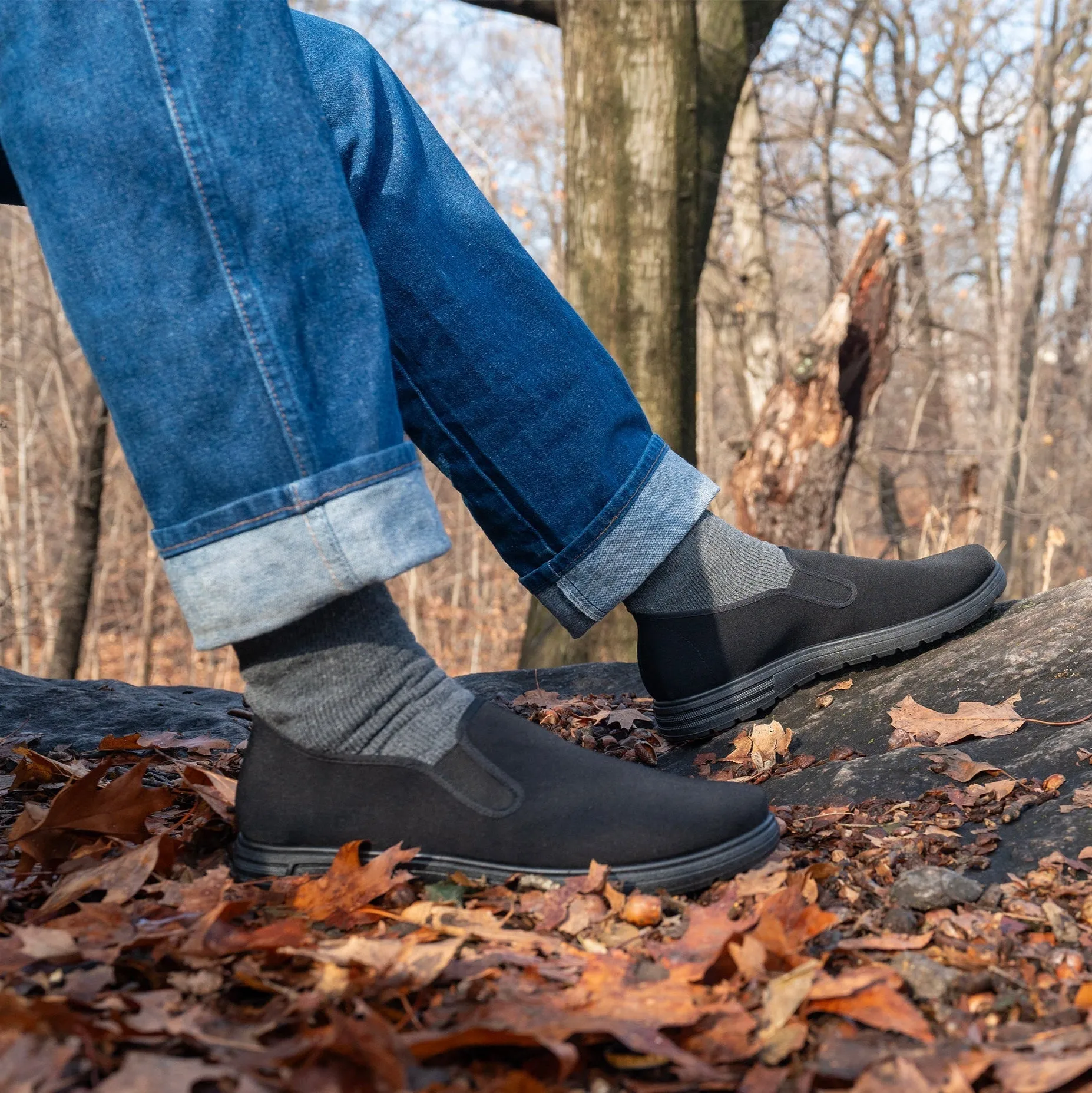 Adult Slip-On Shoes - Classic Black