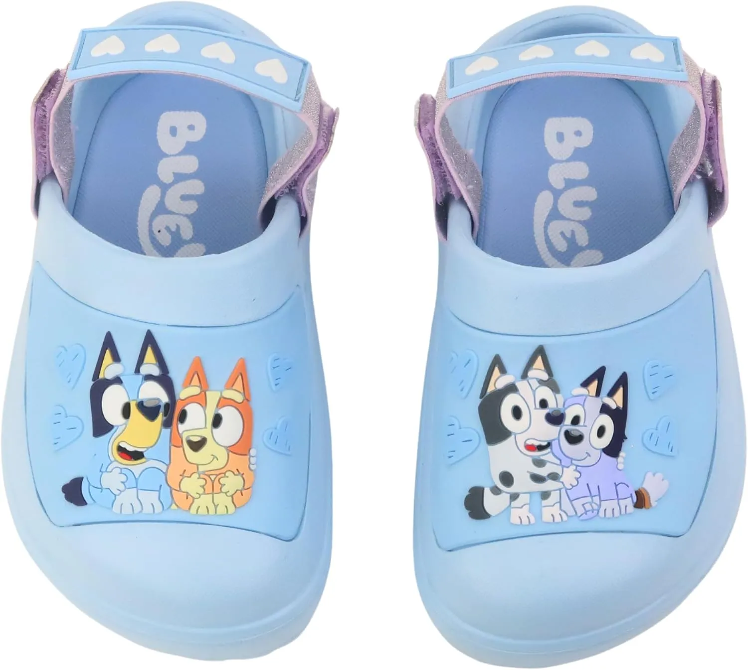 Bluey Boys & Girls Clogs Kids Slip On Beach Water Shoes with Adjustable Strap