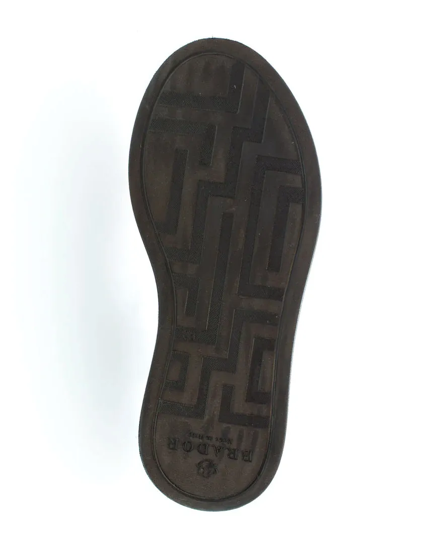 Brador Wrap Platform Sandal in Nero