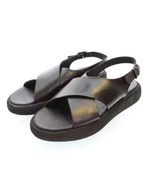 Brador Wrap Platform Sandal in Nero