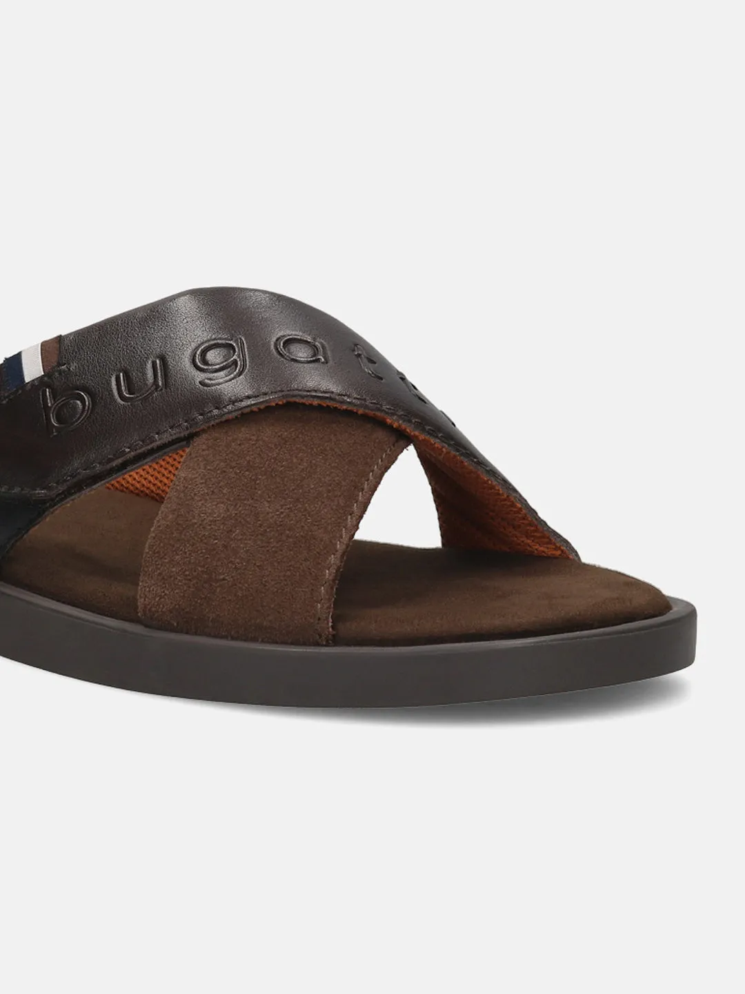 Bugatti Dark Brown Premium Leather Sandal