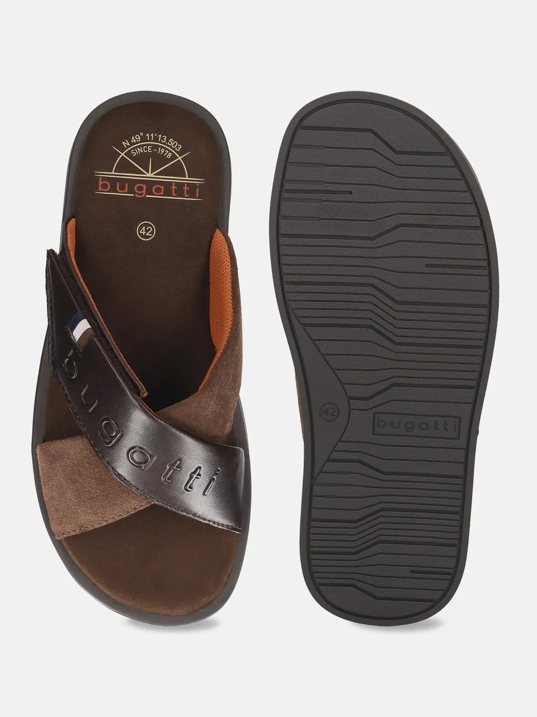 Bugatti Dark Brown Premium Leather Sandal