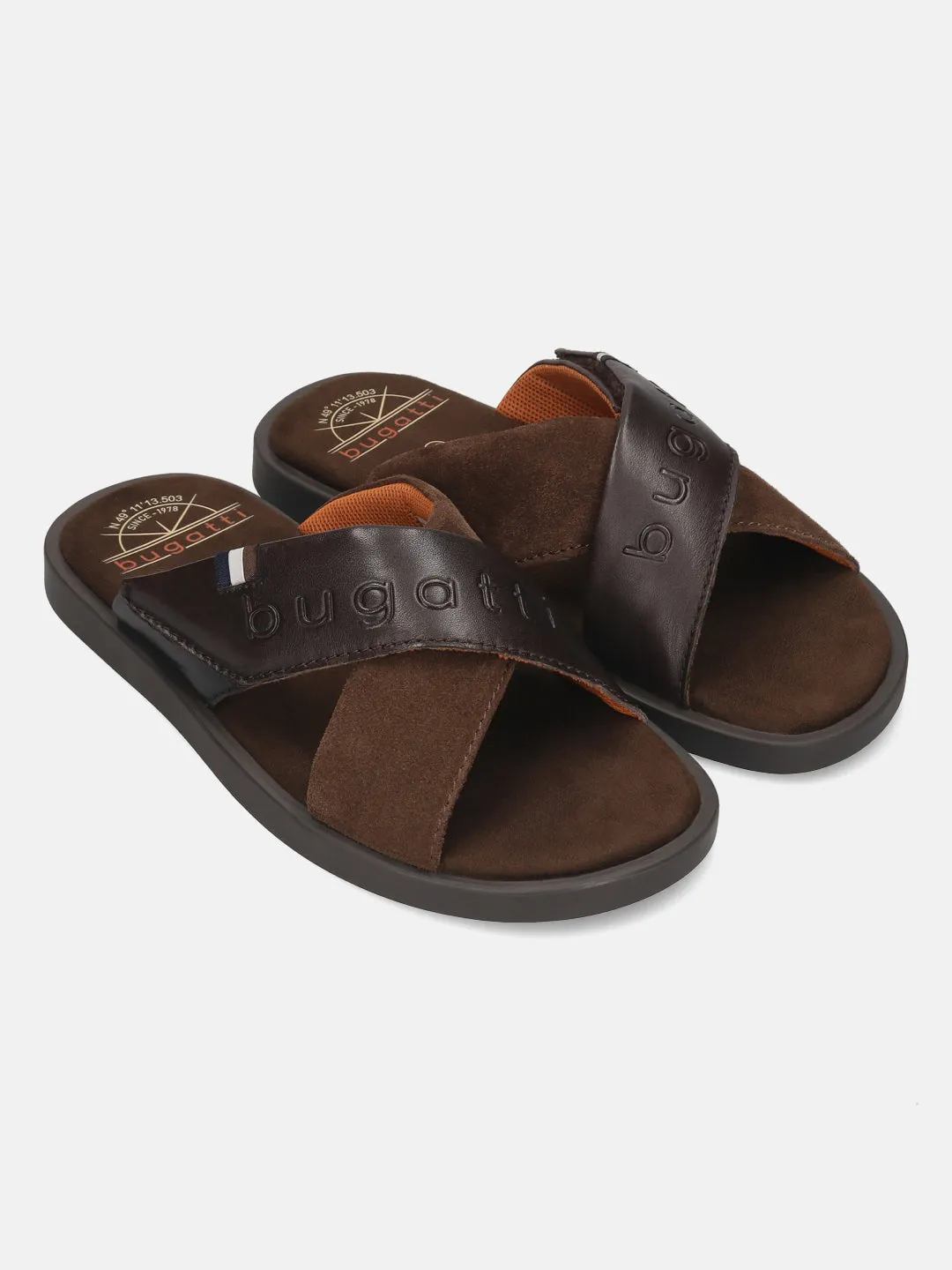 Bugatti Dark Brown Premium Leather Sandal