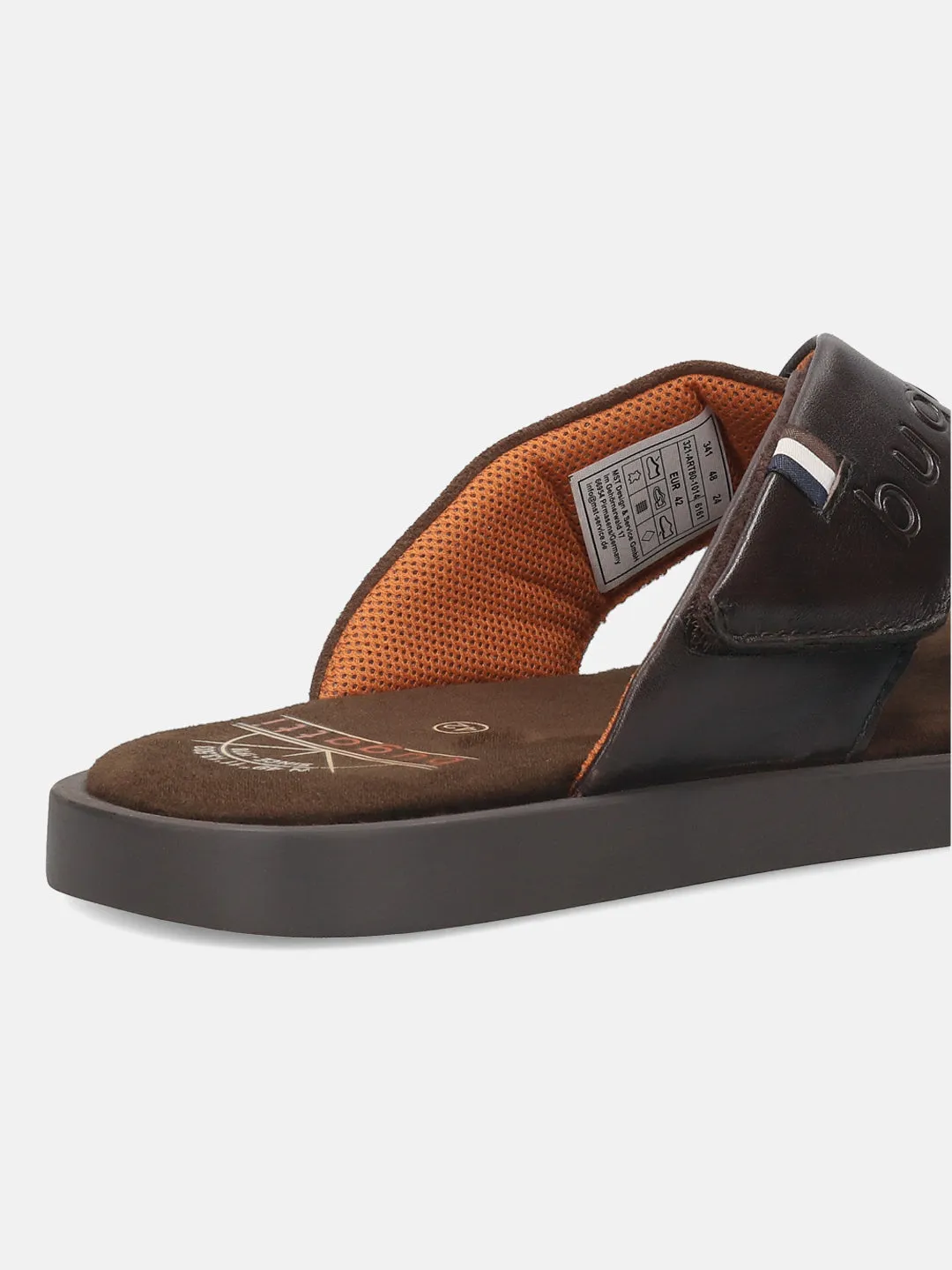 Bugatti Dark Brown Premium Leather Sandal