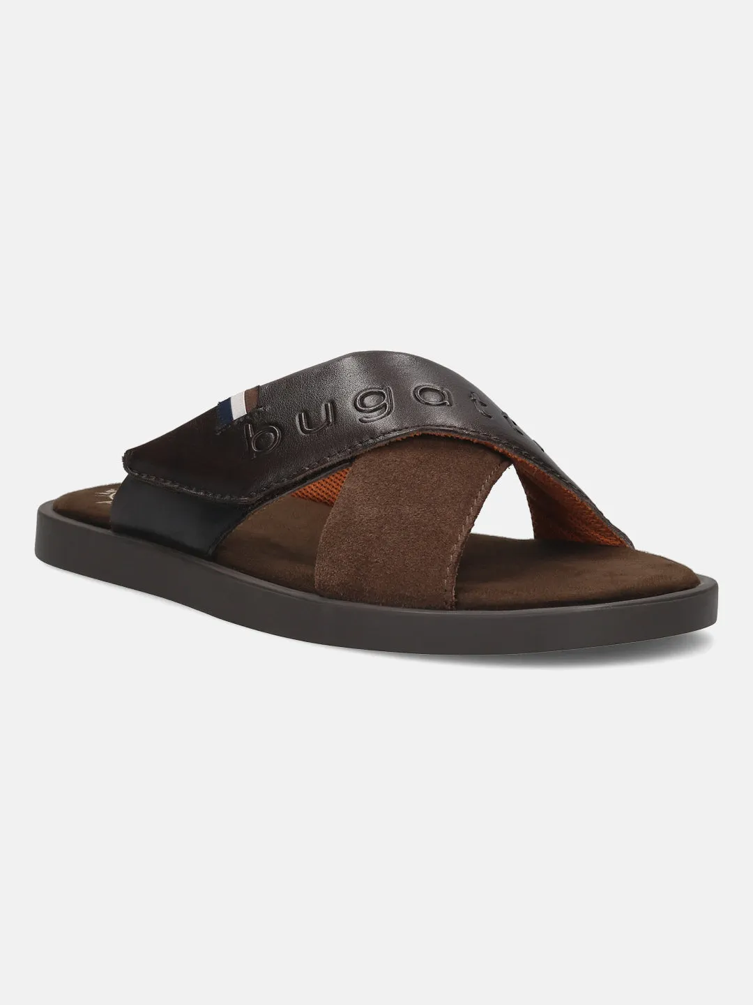 Bugatti Dark Brown Premium Leather Sandal