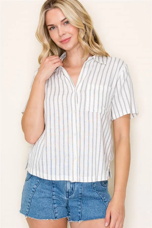Coastal Breeze Button-Down