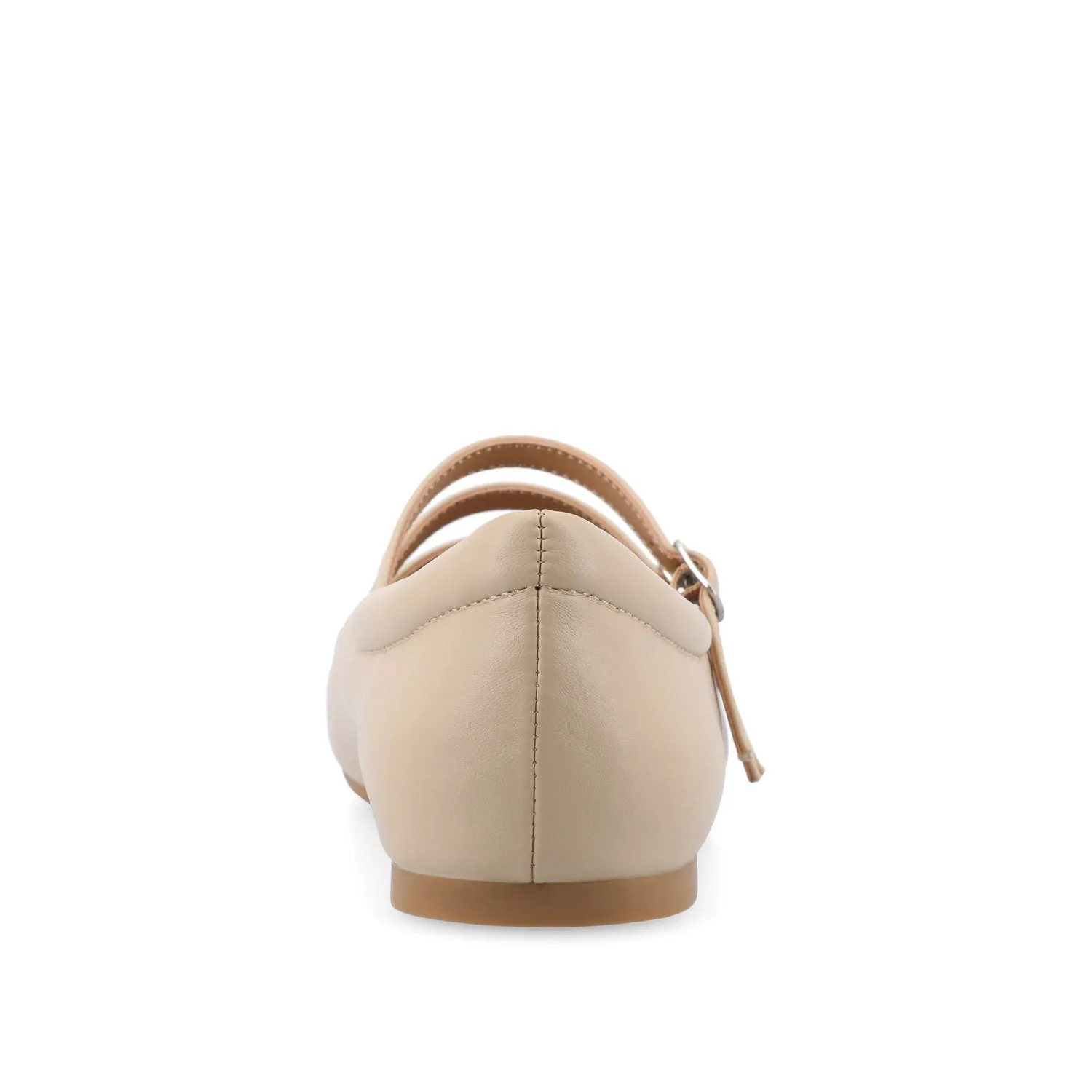 DARLIN FAUX LEATHER FLATS IN WIDE