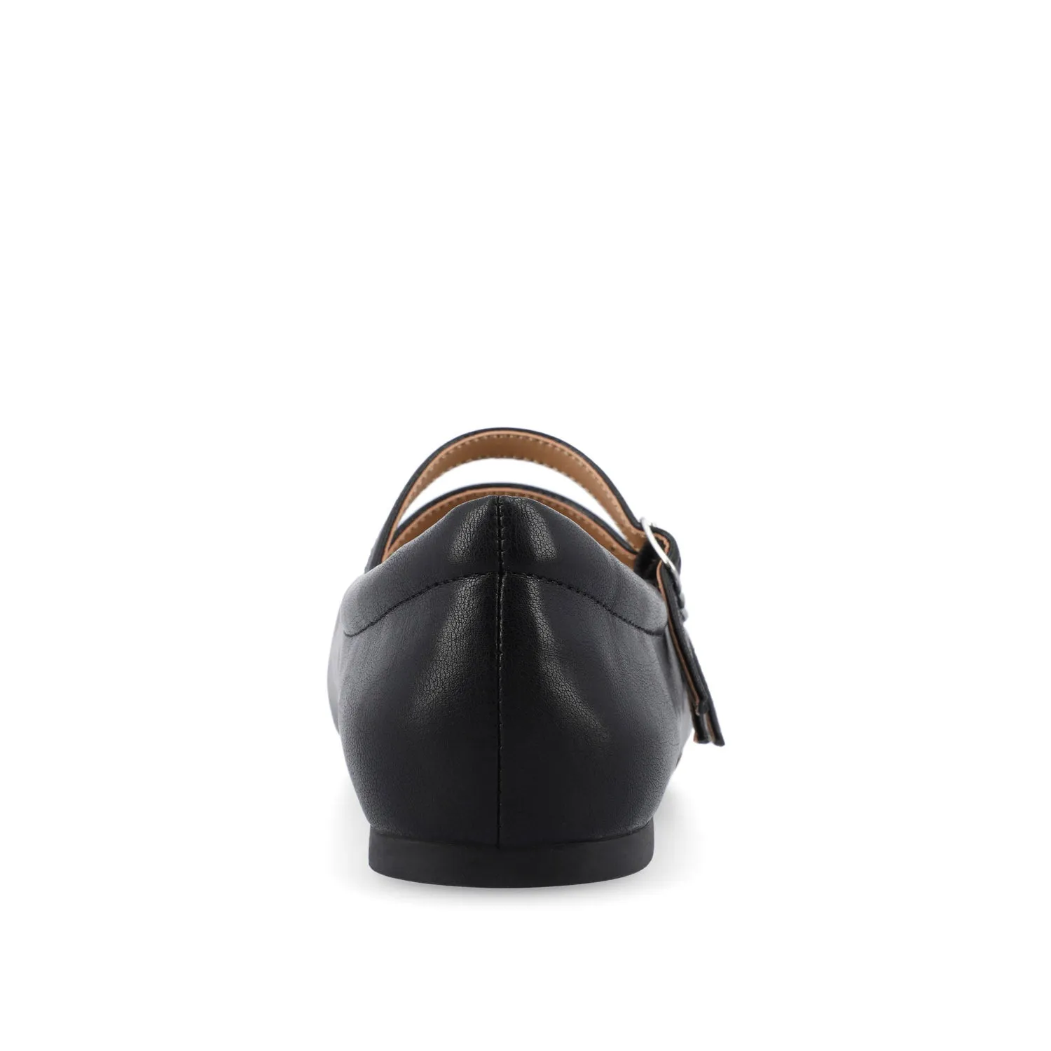 DARLIN FAUX LEATHER FLATS IN WIDE