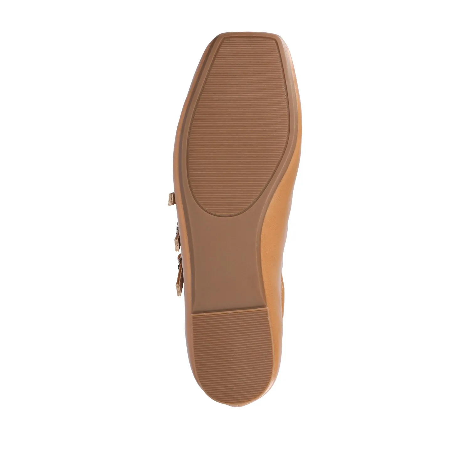 DARLIN FAUX LEATHER FLATS IN WIDE