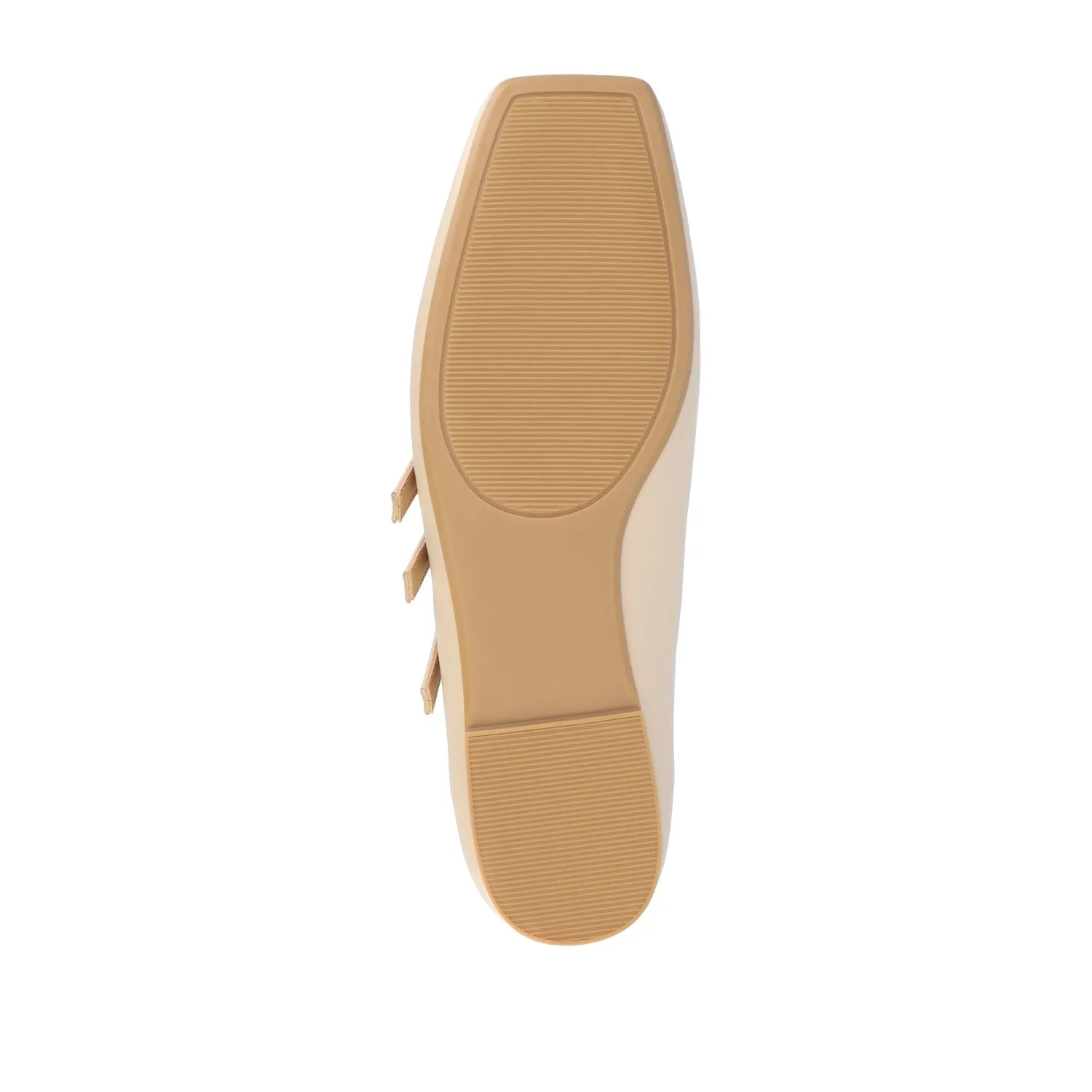 DARLIN FAUX LEATHER FLATS IN WIDE