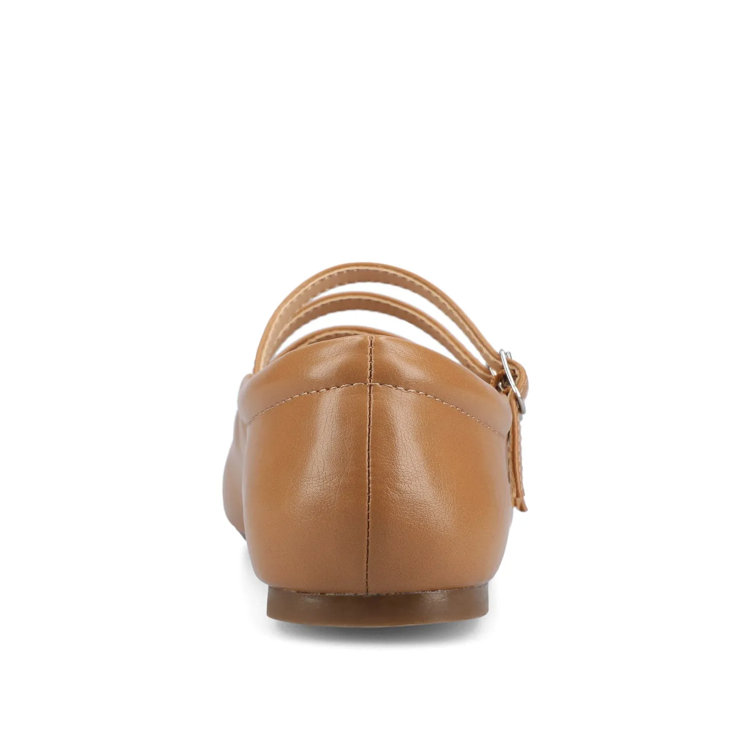 DARLIN FAUX LEATHER FLATS IN WIDE