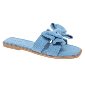 Empress Blue Denim Bow Sandals