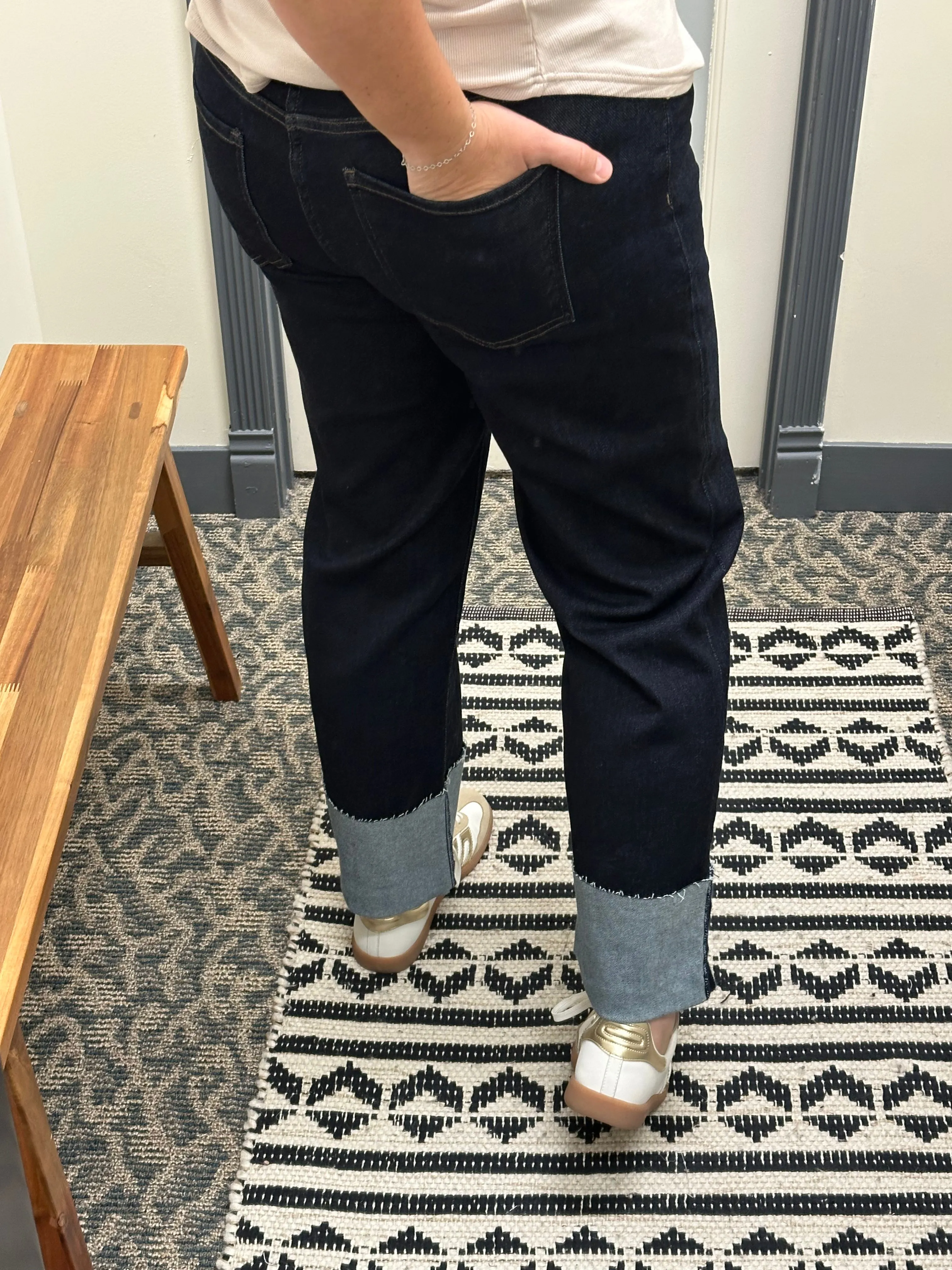 Fay Kindled Cuffed Straight Leg