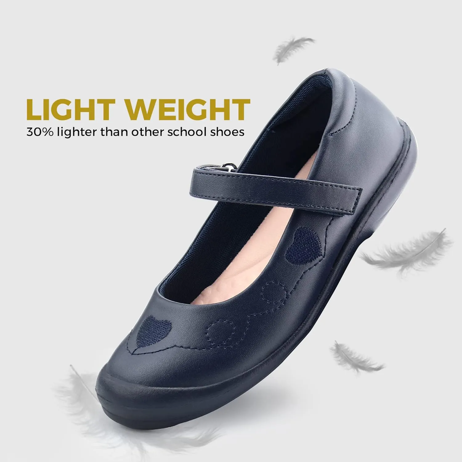 firelli Girl's Mary Jane School Uniform Shoes Comfortable Girls Dress Shoes