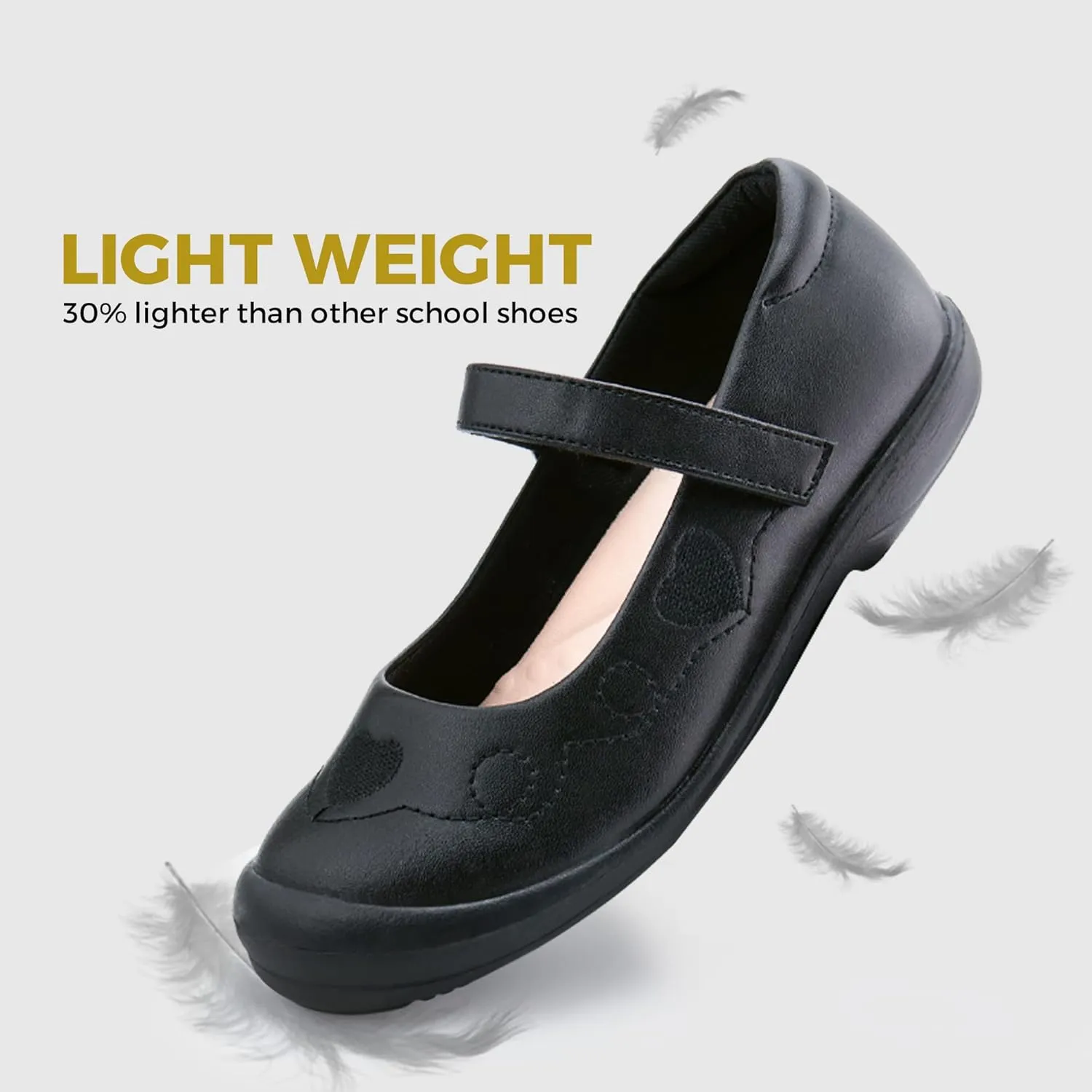firelli Girl's Mary Jane School Uniform Shoes Comfortable Girls Dress Shoes
