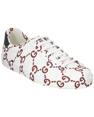 Gucci Ace GG Print Leather Sneaker