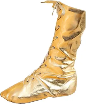 HIPPOSEUS Women's Jazz Shoes Split Sole Ballet Training High Top Dance Boots for Men