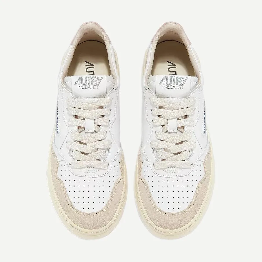 Medalist Low Wom - Leather/Suede White/Powder