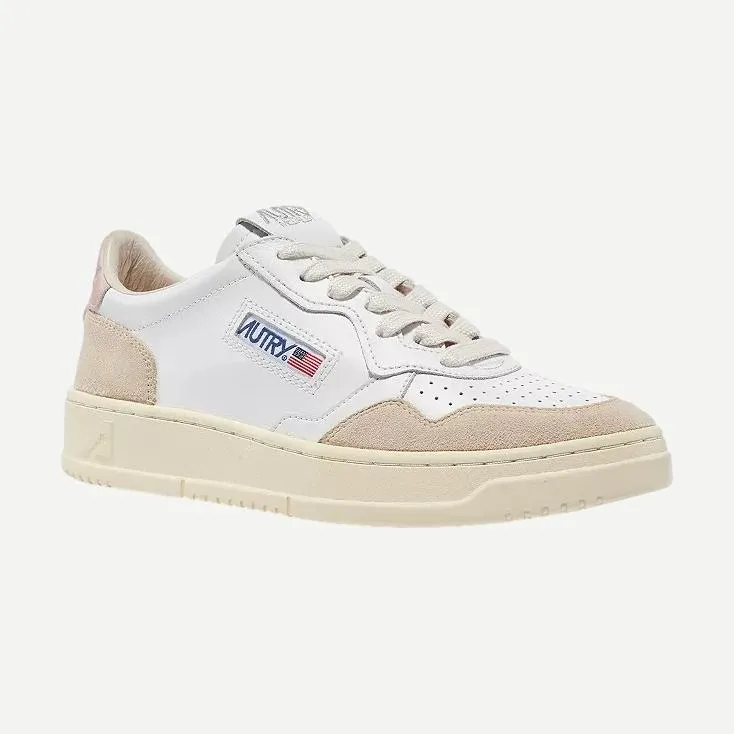 Medalist Low Wom - Leather/Suede White/Powder