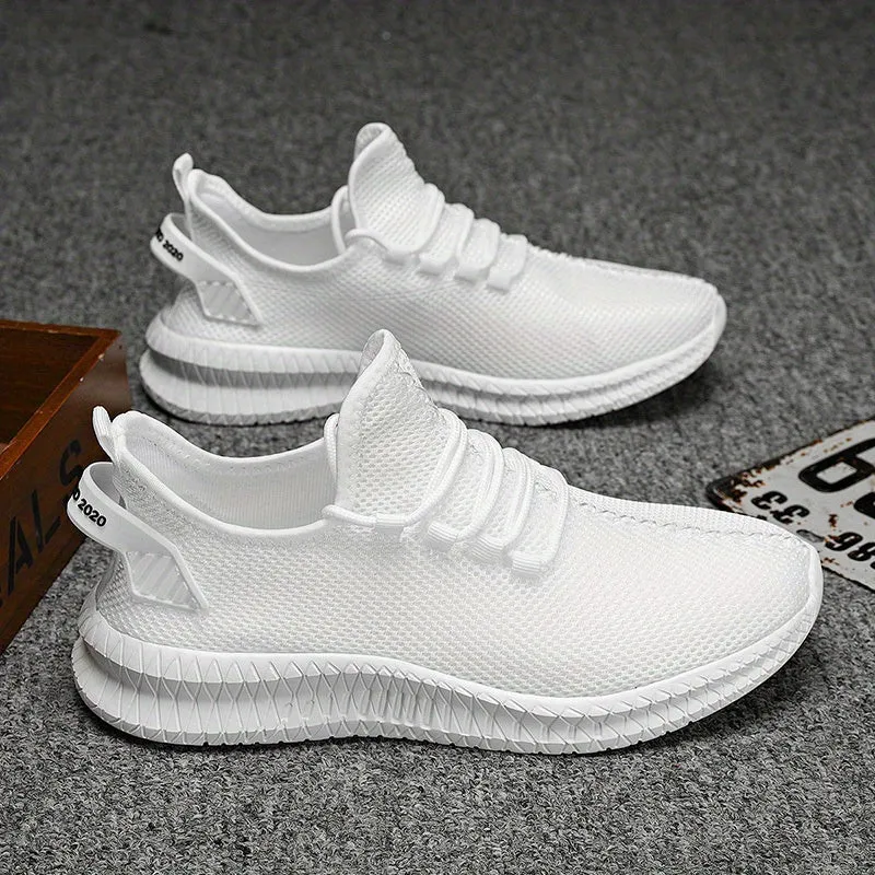 Men's Fashion Sneakers - Four Seasons Breathable, Soft-Soled, Flying Design, Comfortable and Versatile Shoes for Casual Wear