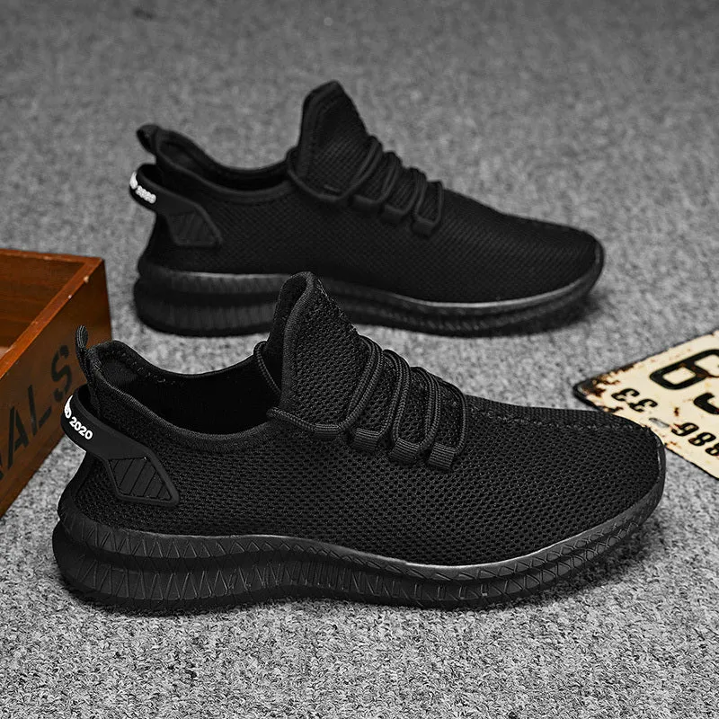 Men's Fashion Sneakers - Four Seasons Breathable, Soft-Soled, Flying Design, Comfortable and Versatile Shoes for Casual Wear