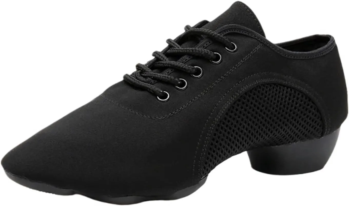 Men's Latin Dance Shoes 1pair/Set Men Women Standard Ballroom Tango Latin Dance Shoes Canvas Jazz Dancing Soft Indoor Shoes