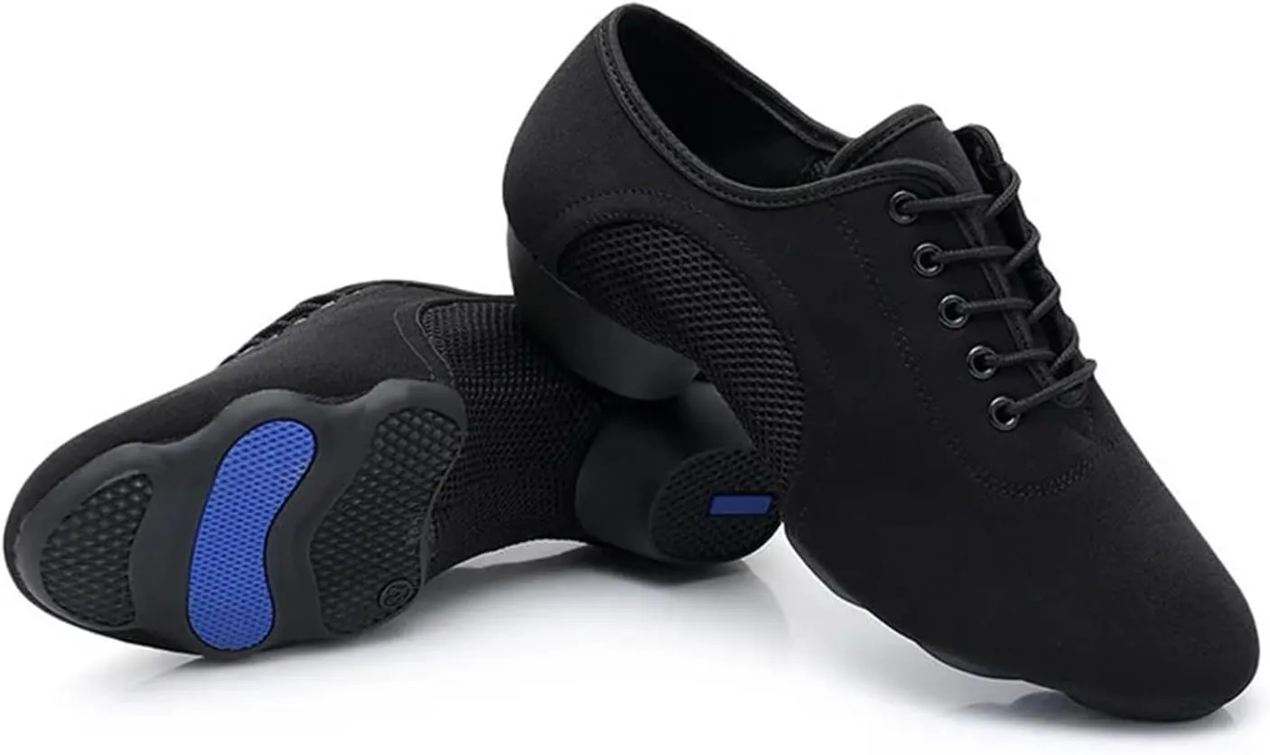 Men's Latin Dance Shoes 1pair/Set Men Women Standard Ballroom Tango Latin Dance Shoes Canvas Jazz Dancing Soft Indoor Shoes