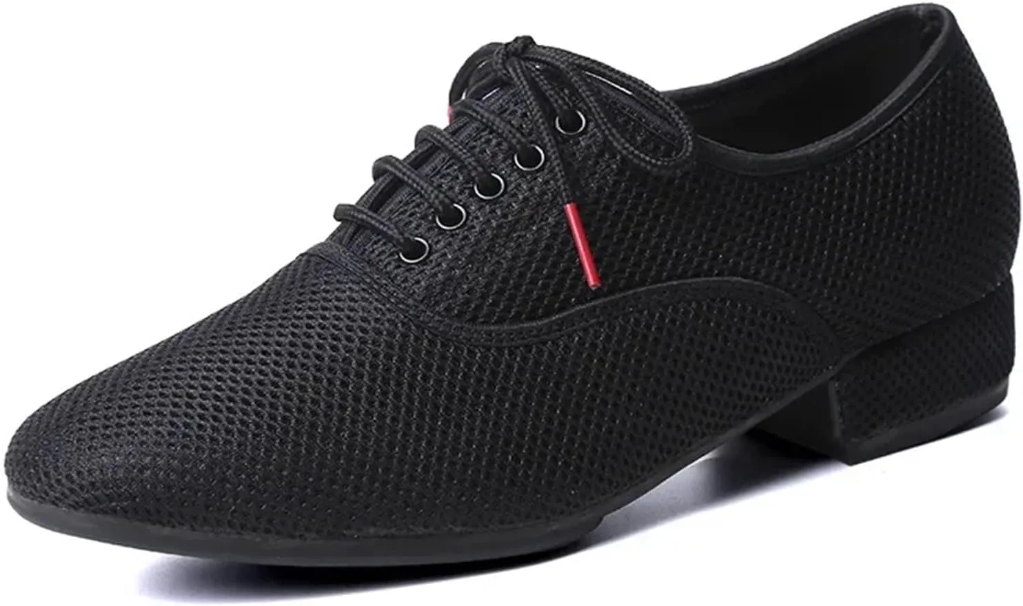 Men's Latin Dance Shoes Male Latin Dance Shoes Men Salsa Jazz Dancing Boys Ballroom Modern Tango Shoes Black Mesh Soft Sole