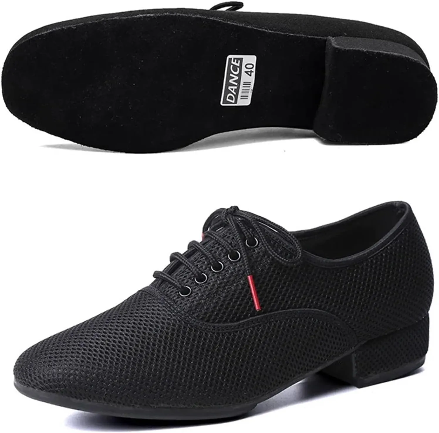 Men's Latin Dance Shoes Male Latin Dance Shoes Men Salsa Jazz Dancing Boys Ballroom Modern Tango Shoes Black Mesh Soft Sole