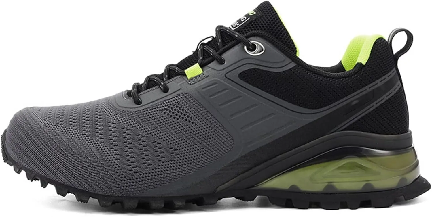 Mens Trail Running Shoes Fashion Walking Hiking Sneakers Upgrade Stability Waterproof & Non-Slip Walking Shoes Trail Running Cross Training