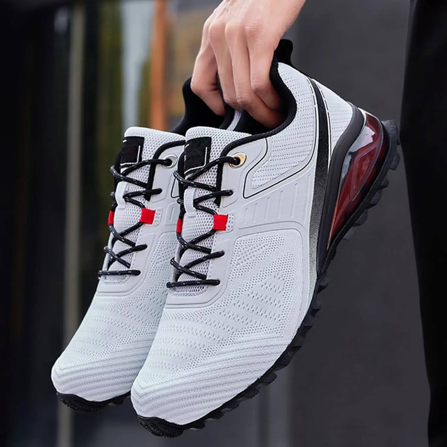 Mens Trail Running Shoes Fashion Walking Hiking Sneakers Upgrade Stability Waterproof & Non-Slip Walking Shoes Trail Running Cross Training