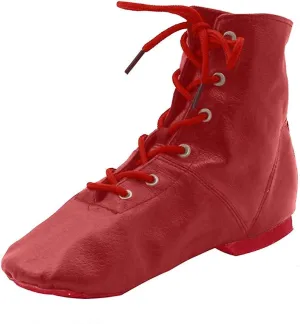 MSMAX Women Jazz Dance Sneakers Lace up Gymnastic Ankle Boots for Men