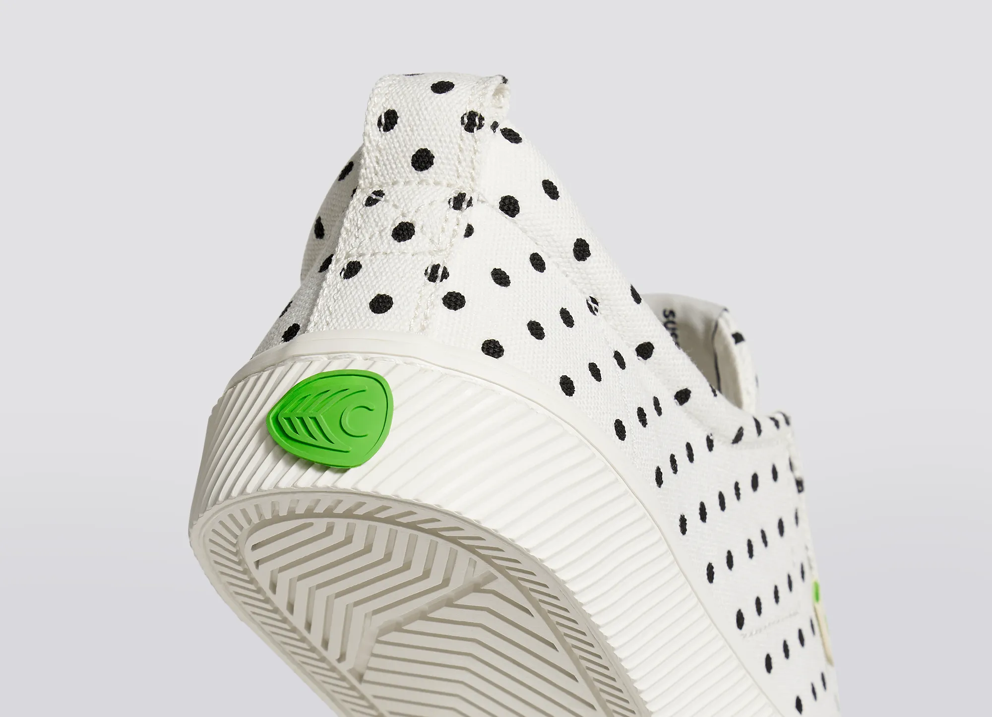 OCA Low White Canvas Black Polka Dots Sneaker
