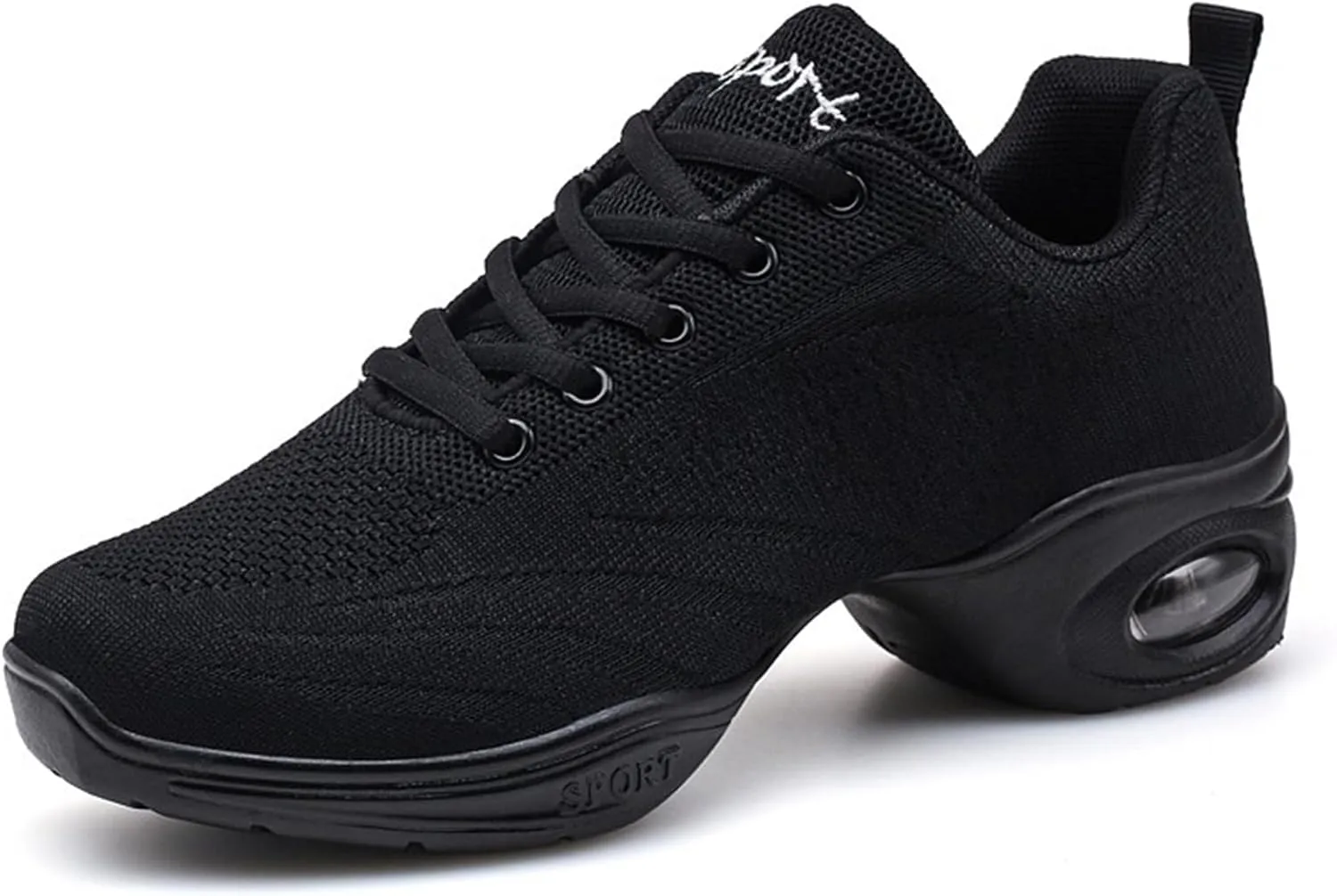 ONAIC Jazz Dance Shoes for Women Lace-Up Modern Dance Shoes Non-Slip Comfort Platform Walking Dance Shoes