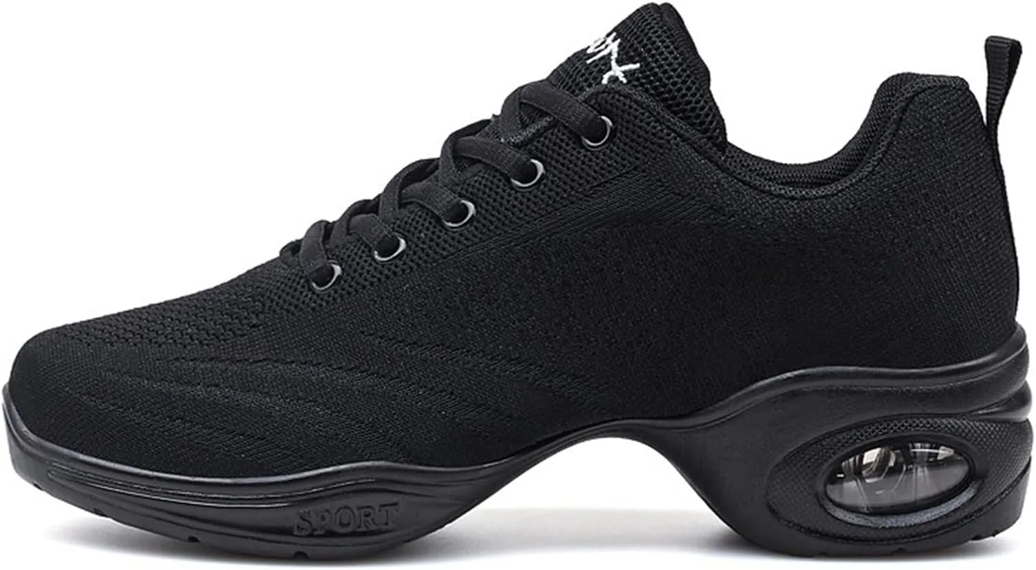 ONAIC Jazz Dance Shoes for Women Lace-Up Modern Dance Shoes Non-Slip Comfort Platform Walking Dance Shoes