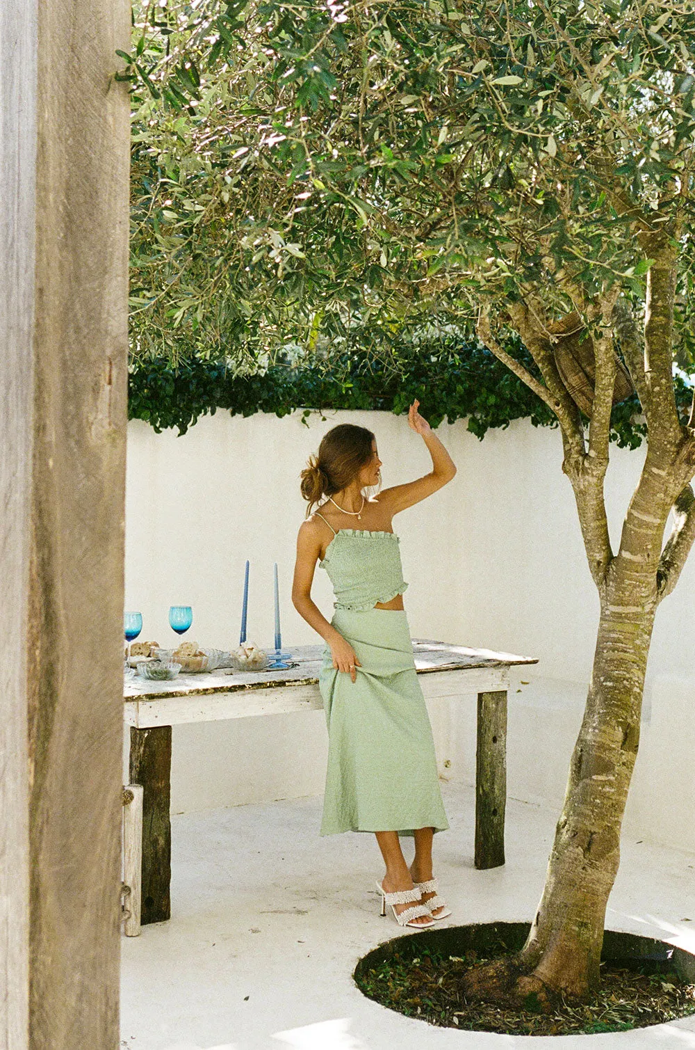 Ophelia Shirred Dress