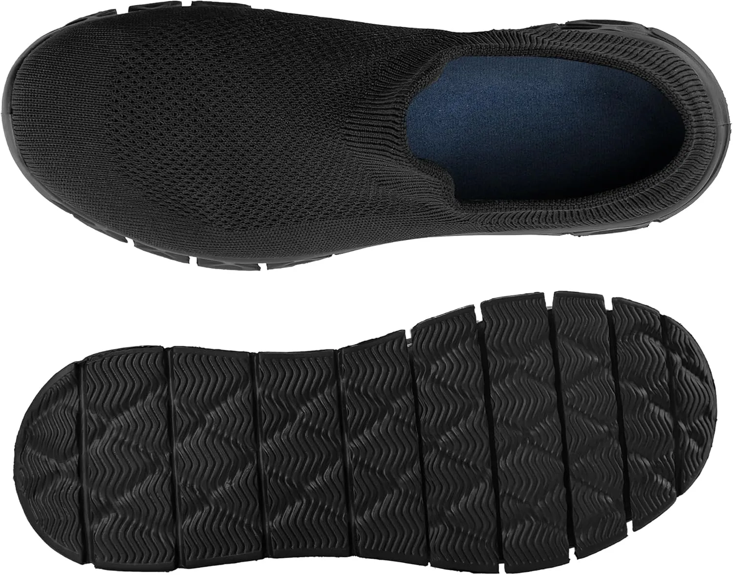 Orthopedic Shoes for Women Men Wide Slip On Walking Sock Shoes with Arch Support Comfortable Sneaker for Plantar Fasciitis Pain Relief
