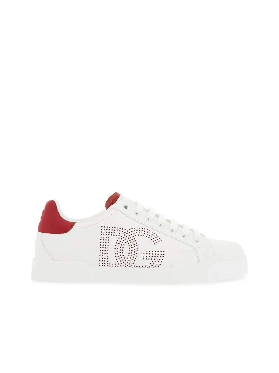 Perforated Logo Portofino Sneakers