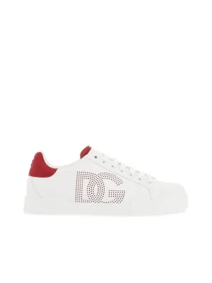 Perforated Logo Portofino Sneakers