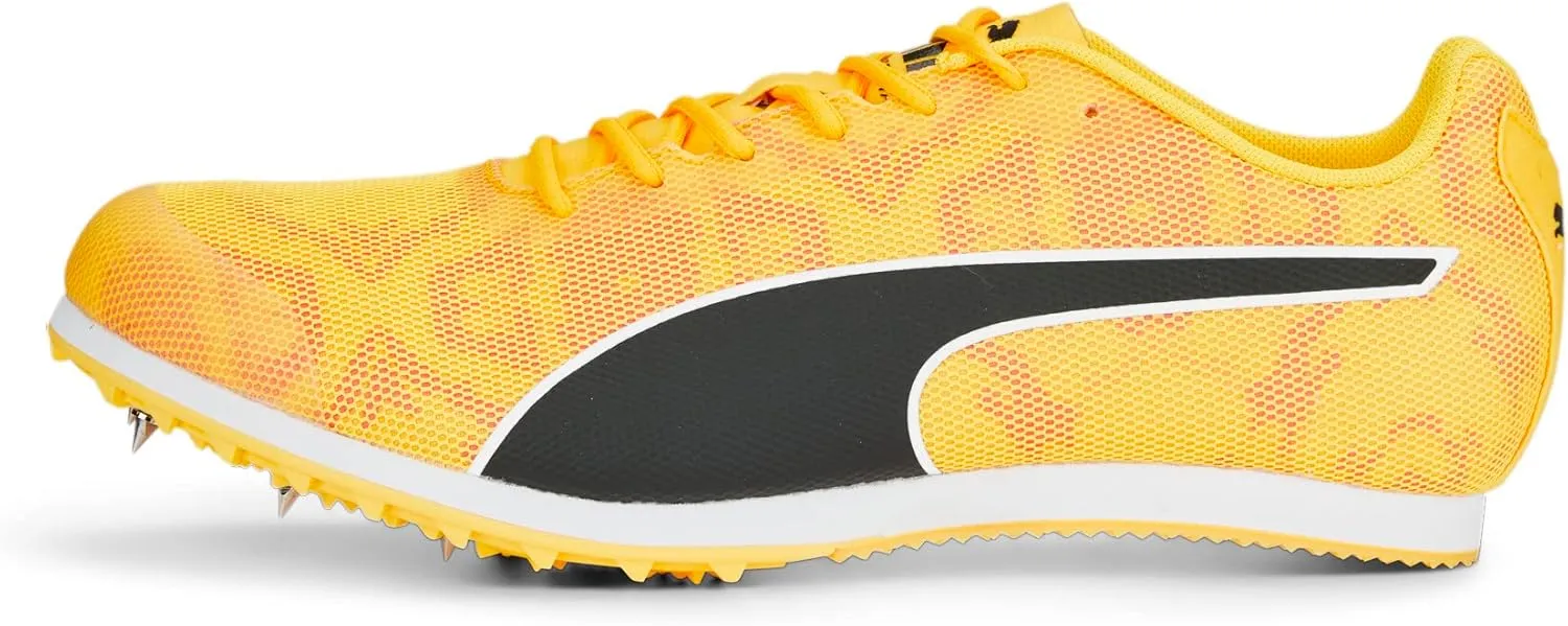 PUMA Men's Evospeed Star 8 Track and Field Shoes, Sun Stream-Sunset Glow-Black, 9