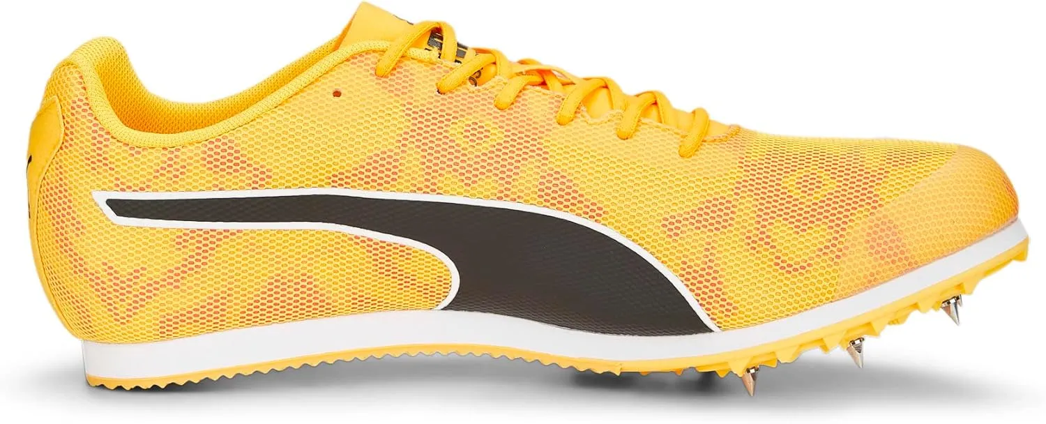 PUMA Men's Evospeed Star 8 Track and Field Shoes, Sun Stream-Sunset Glow-Black, 9