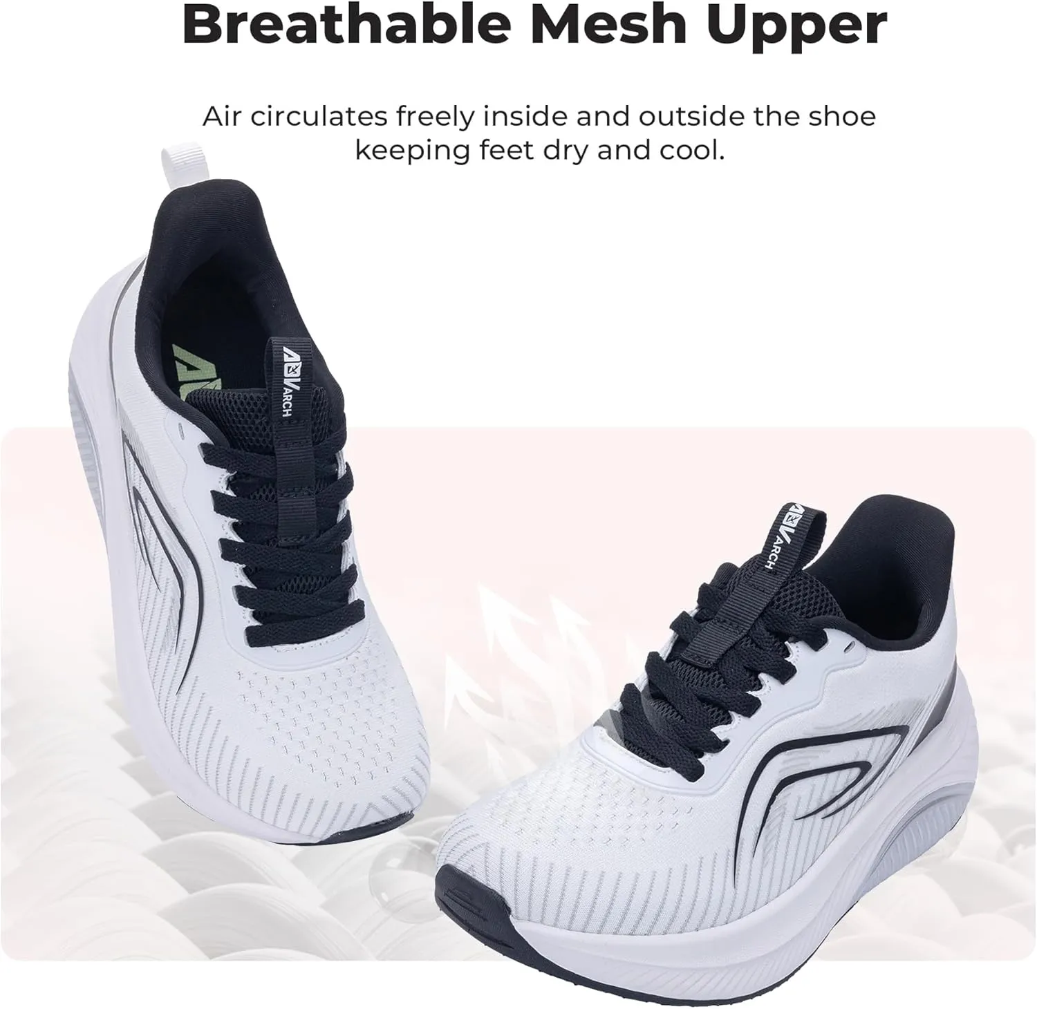 QAUPPE Wide Toe Box Shoes Women Arch Support Walking Sneakers Tennis Sneakers Orthotic Plantar Fasciitis Shoes US 6-11