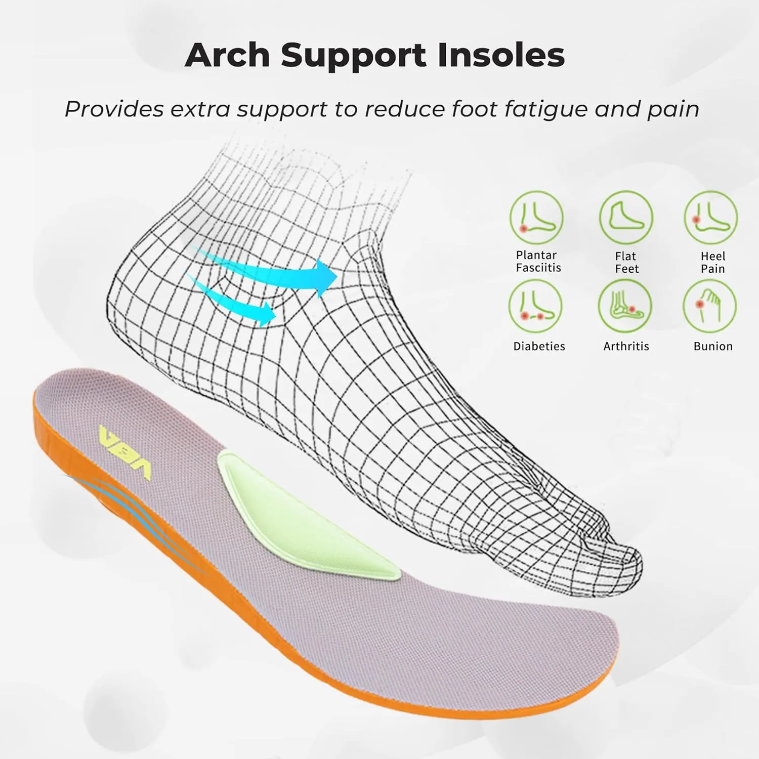 QAUPPE Wide Toe Box Shoes Women Arch Support Walking Sneakers Tennis Sneakers Orthotic Plantar Fasciitis Shoes US 6-11
