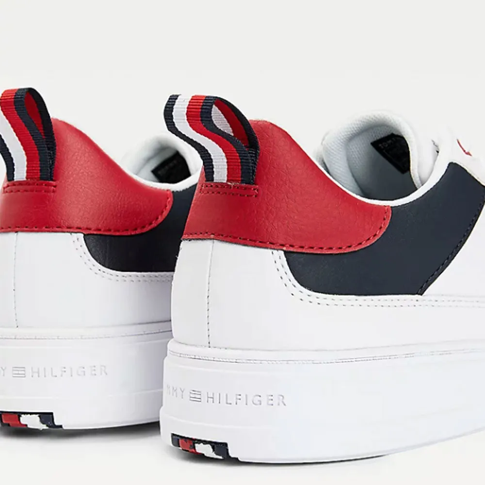 Scarpe Uomo TOMMY HILFIGER Sneakers linea TH Modern in Pelle Bianca