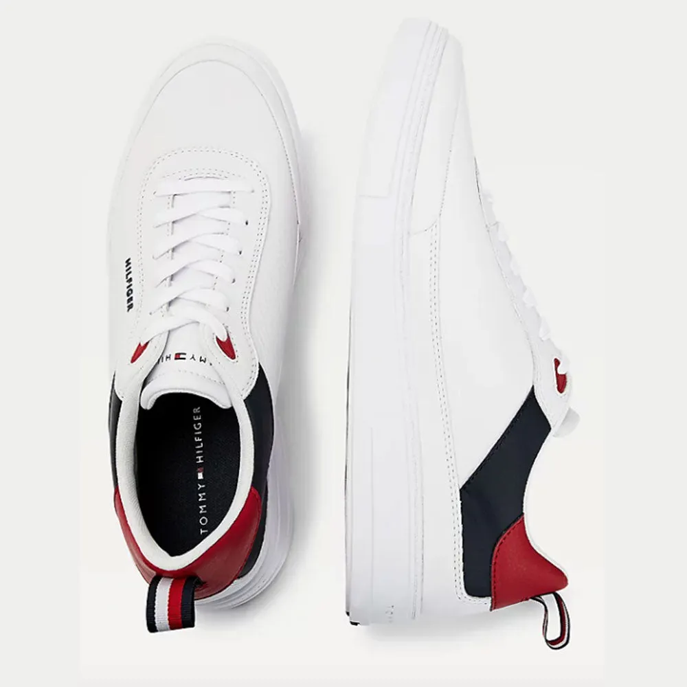 Scarpe Uomo TOMMY HILFIGER Sneakers linea TH Modern in Pelle Bianca