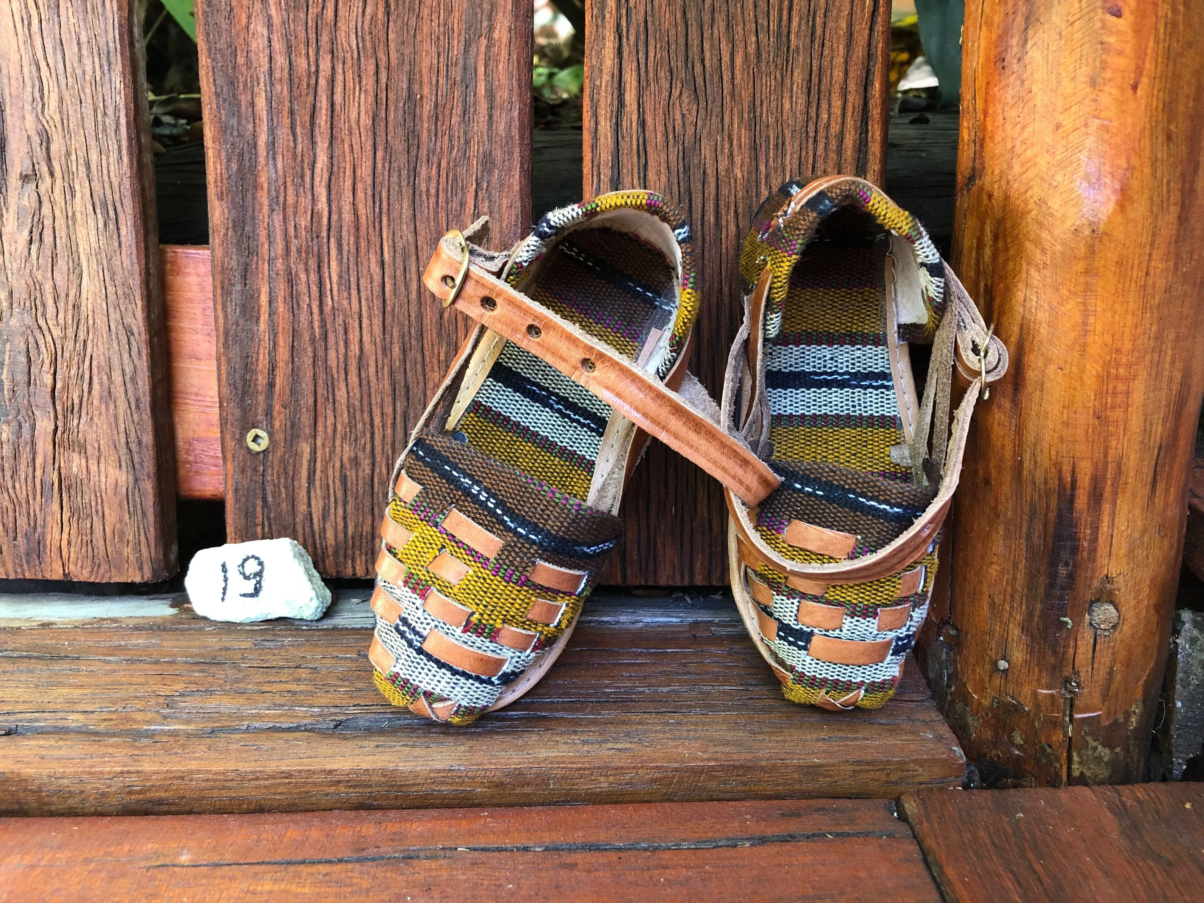 Size 19 Kid's Huarache Sandals - Mustard
