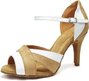 SWDZM Latin Dance Shoes Women Heels Tango Salsa Ballroom Shoes Comfortable Professional Dance Shoes