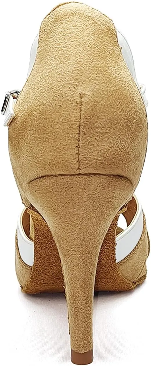 SWDZM Latin Dance Shoes Women Heels Tango Salsa Ballroom Shoes Comfortable Professional Dance Shoes