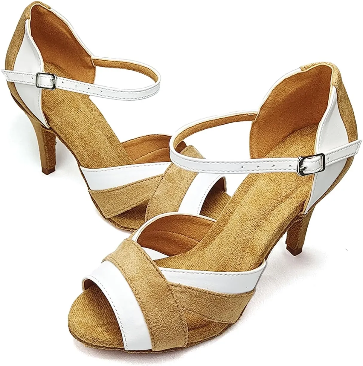SWDZM Latin Dance Shoes Women Heels Tango Salsa Ballroom Shoes Comfortable Professional Dance Shoes