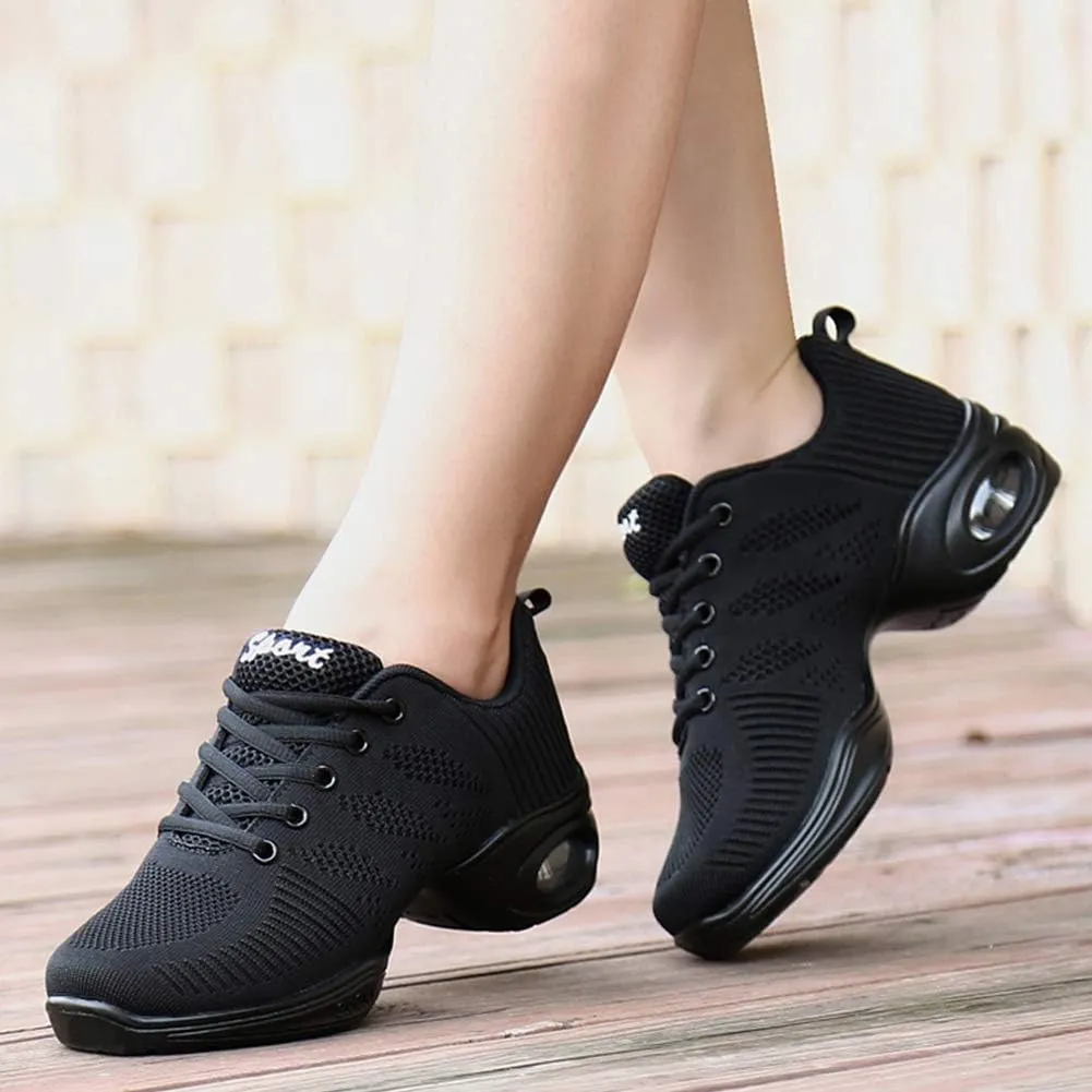 SWDZM Women's Dance Shoes,Breathable Fashion Sneakers,Split-Sole Dance Jazz Shoes,Mesh Outdoor Shoes J706 876